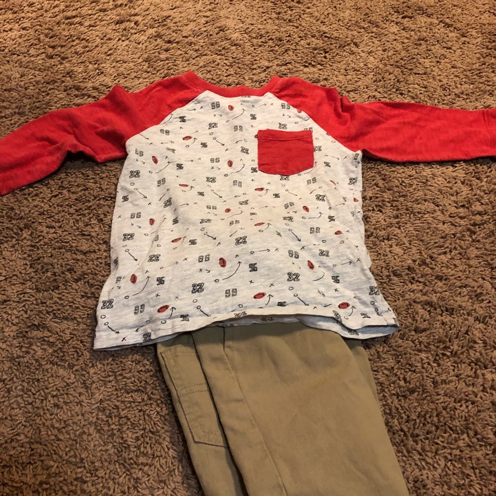 Boys football raglan tee